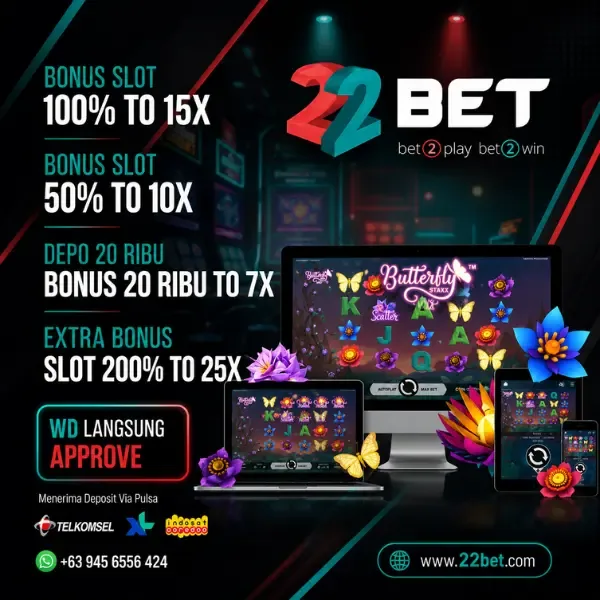 Panduan login dan daftar 22BET Indonesia